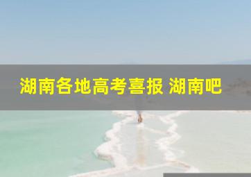 湖南各地高考喜报 湖南吧